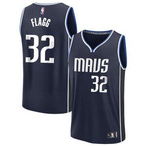 Mens Dallas Mavericks Cooper Flagg Navy Stitched Jersey